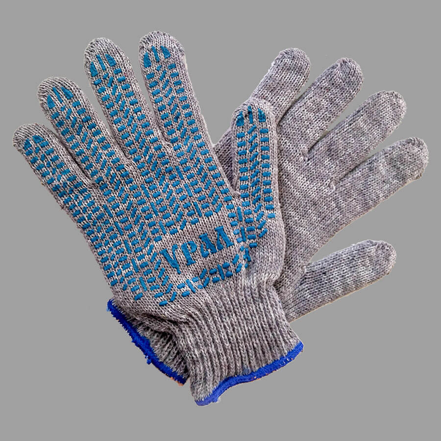 Купить перчатки хб профи с пвх покрытием 10 класса вязки — «Фабрика .